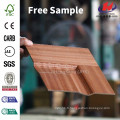 JHK-F01 Bonne qualité Flat Red Sapelli Natural Deep Mold HDF Simple Door Skin Factory